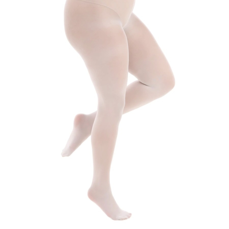White Denier Curvy Super Stretch Strømpebukser Hvid  50