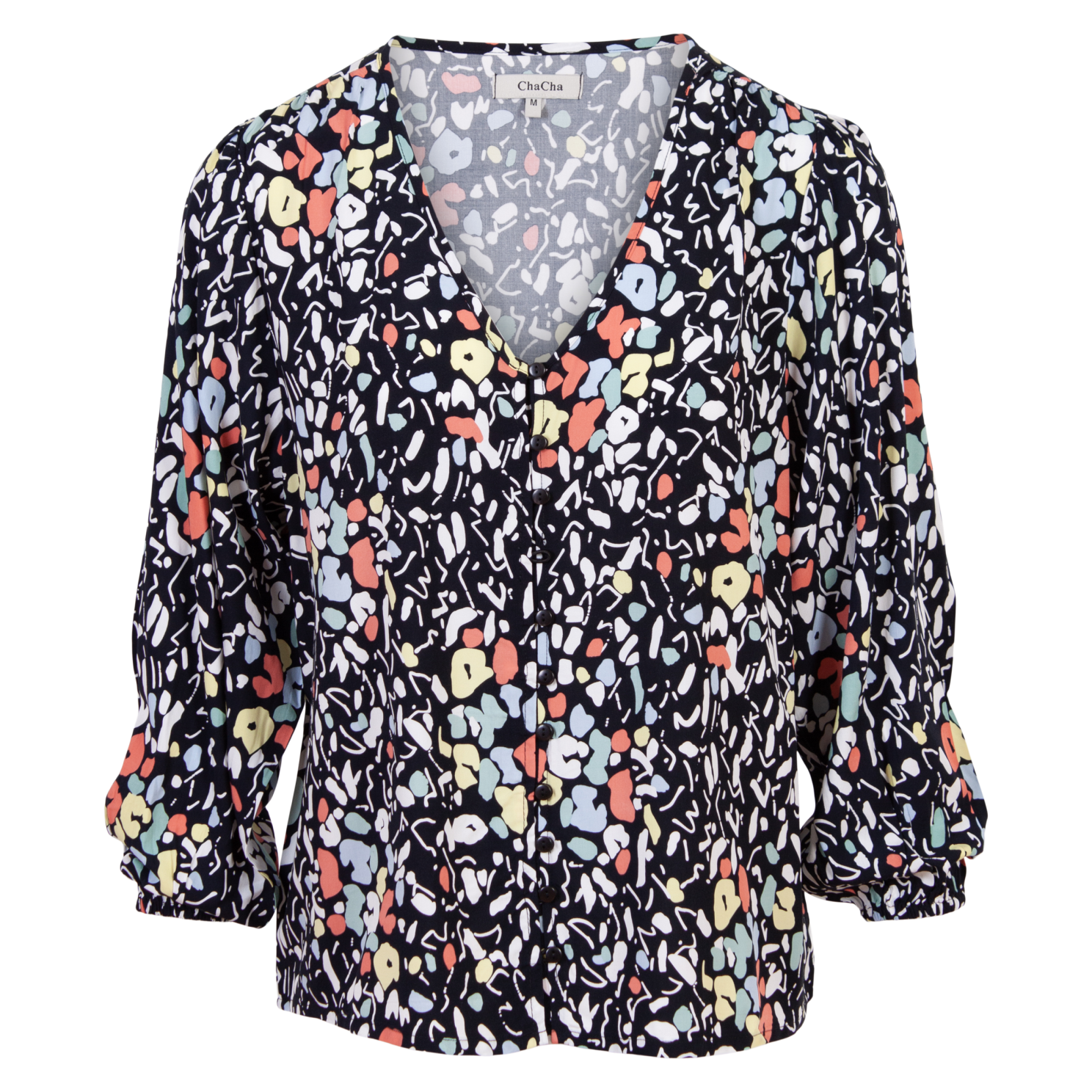 Zbyz Dame Skjorte Plus Size Navy Orange Navy/orange  50/52